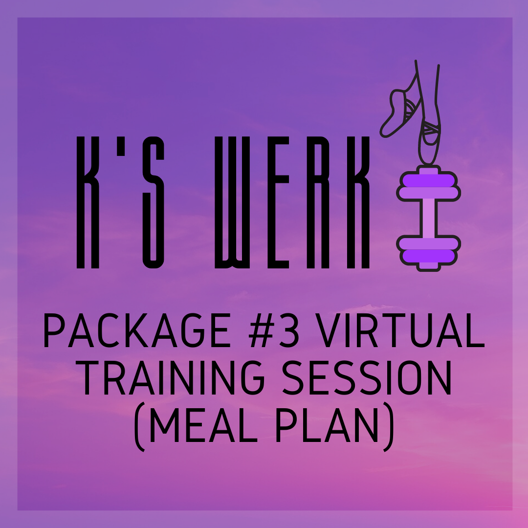 Package #3 Virtual Training Session (Meal Plan)